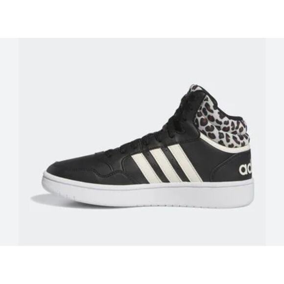 Adidas Men's Black & White Hoops 3.0 Mid Lace Up Sneaker Shoes Size 10 - Picture 1 of 7